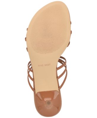 Women's Grece Strappy Slip-On Kitten Heel Dress Sandals