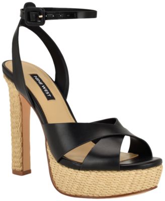 Women's Weston Criss-Cross High Block Heel Platform Sandals