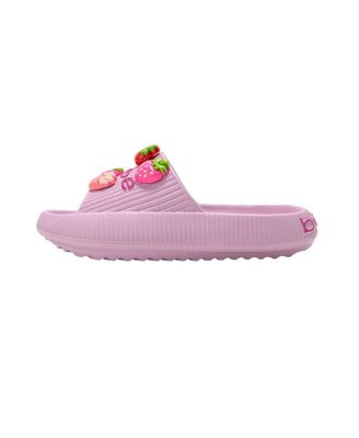 Little Girls Girls  EVA Slide – Lightweight Comfy Slide Sandals with Strawberry Charms