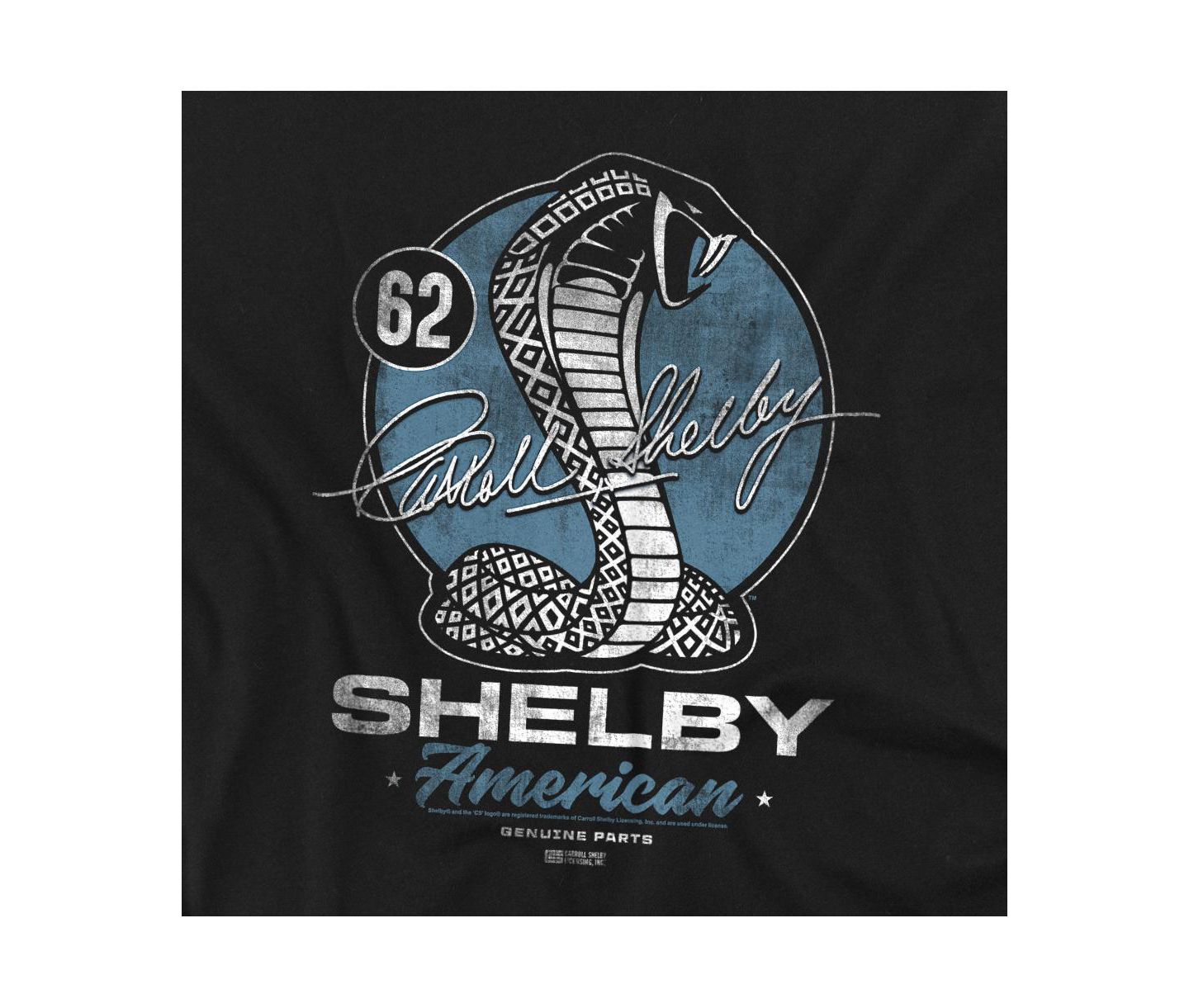 Мужская футболка Mustang Shelby Snake Retro, цвет: Чёрный — фото 3
