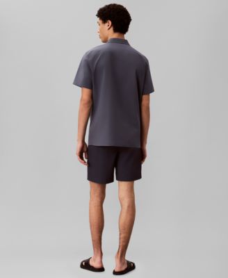 Men's Straight Seersucker Elastic 7" Shorts