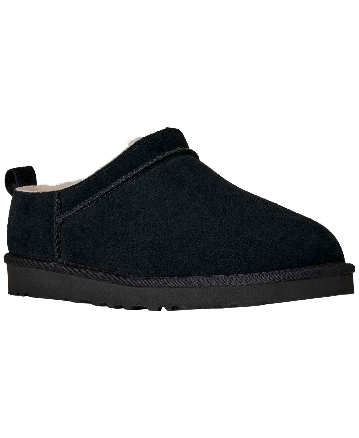 Мужские тапочки UGG® Classic Micro Slip-on Slippers, цвет: Чёрный — фото 1