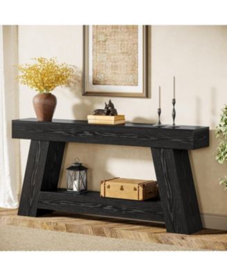 70.9 Inch Long Console Tables, Farmhouse Entryway Table with Storage