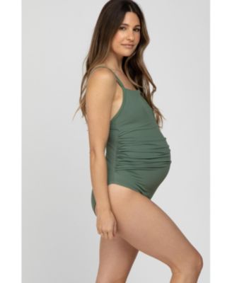 Maternity Smocked One-Piece Swimsuit