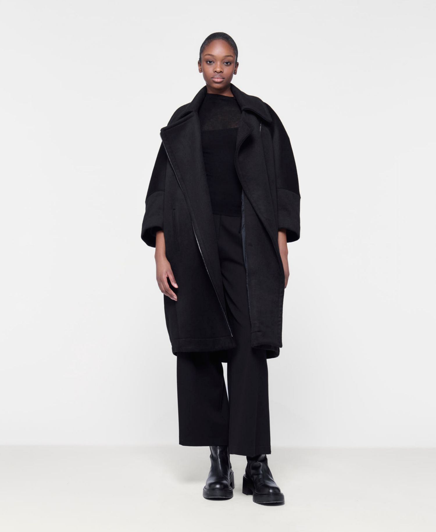Women's Boxy Biker Coat