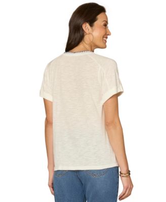 Petite Short-Sleeve Printed T-Shirt