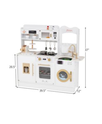 Pretend Play Kitchen for Kids with Interactive Lights and Sound