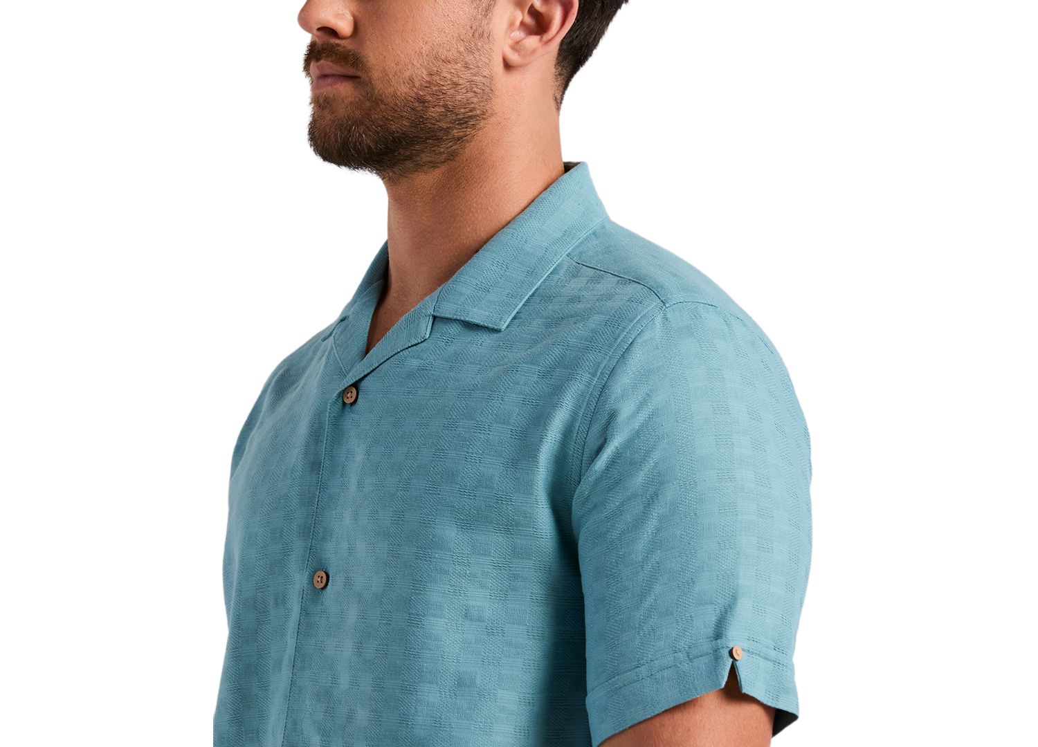 Men's Geometric Dobby Print Shirt