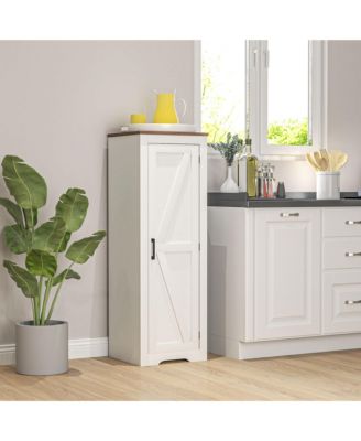 Farmhouse Storage Cabinet with Adjustable Shelf Barn Door