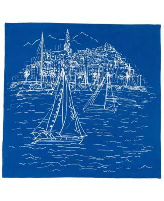 Conversational Small Square Scarf