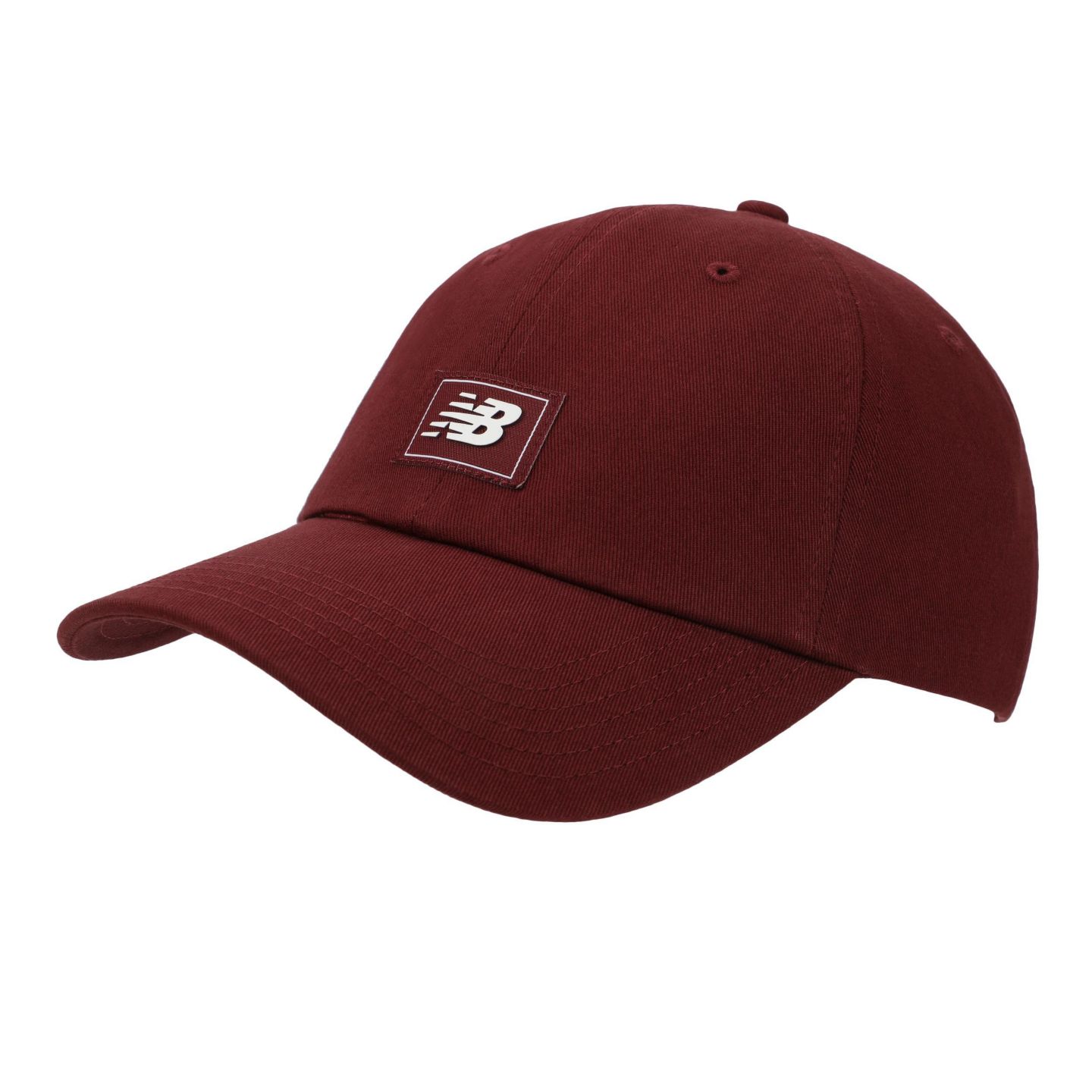 Мужской головной убор New Balance 6 Panel Flying NB Logo Adult Hat, цвет: Бордовый — фото 1