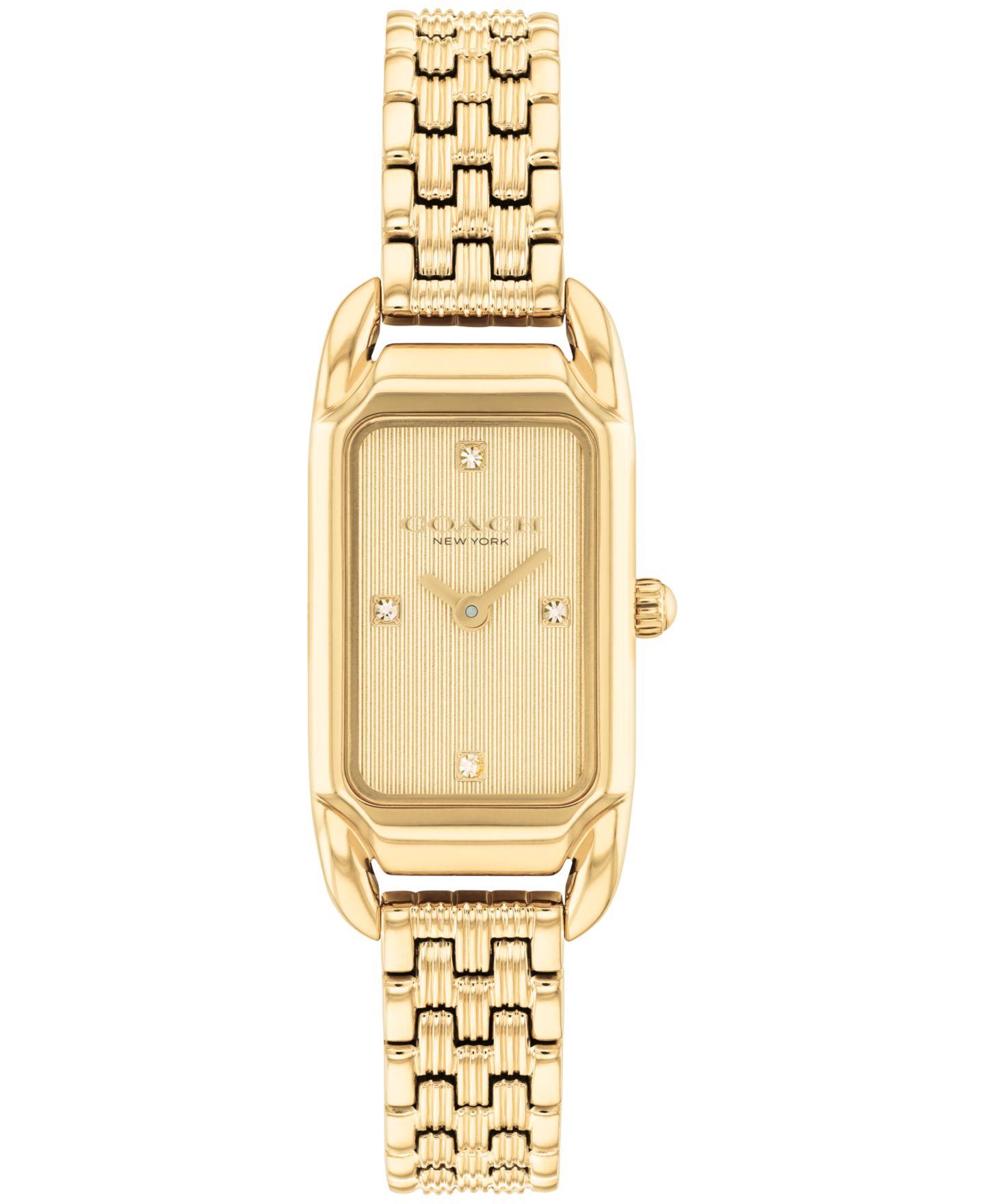 Женские часы COACH Cadie Gold Tone Stainless Steel Bracelet Watch, 17.5mm — фото 1