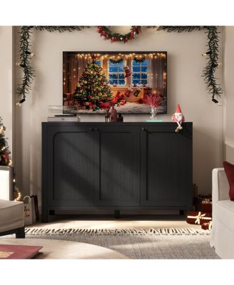 Modern Sideboard Buffet Cabinet TV Media Console with Storage for Living Room Hallway Entryway