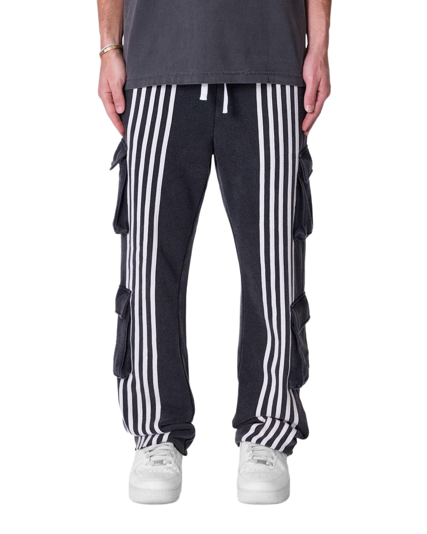 Мужские брюки mnml Front Stripe Sweatpants, цвет: Чёрный — фото 1