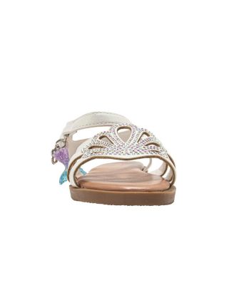 Big Girls Fashion Sandals – Dressy Shoes with  rs  Logo and Hanging Charms