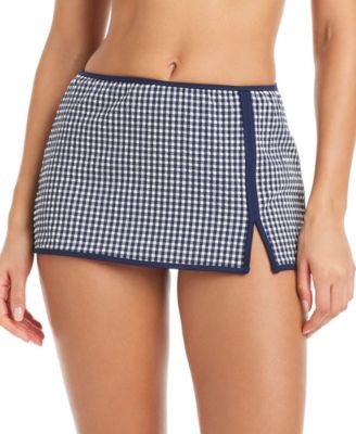 Women's Check Me Out High-Rise Swim Skirt