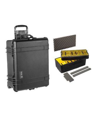 1620 Watertight Wheeled Hard Case with Cubed Foam, Bundle with 1626AirDS Padded Divider Set