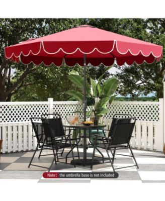 Patio Umbrella Outdoor Market Umbrella with Crank Tilt Adjustment
