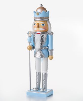 Opulence Silver-Tone and Light Blue Nutcracker