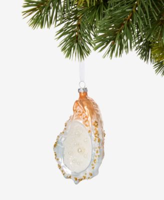 Seaside Glass Oyster Ornament