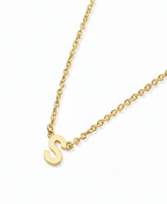 Oak Luna Inez Initial Necklace - Letter s 84$