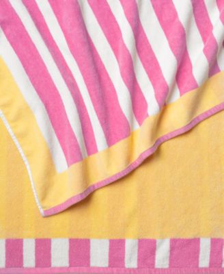 Frame Stripe Cotton Beach Towel, 40" x 70"
