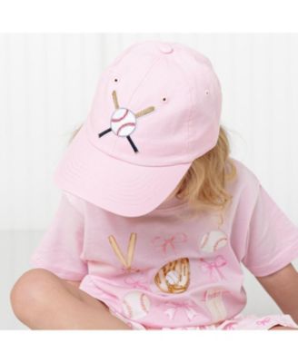 Girls Batter Up Patch Baseball Hat