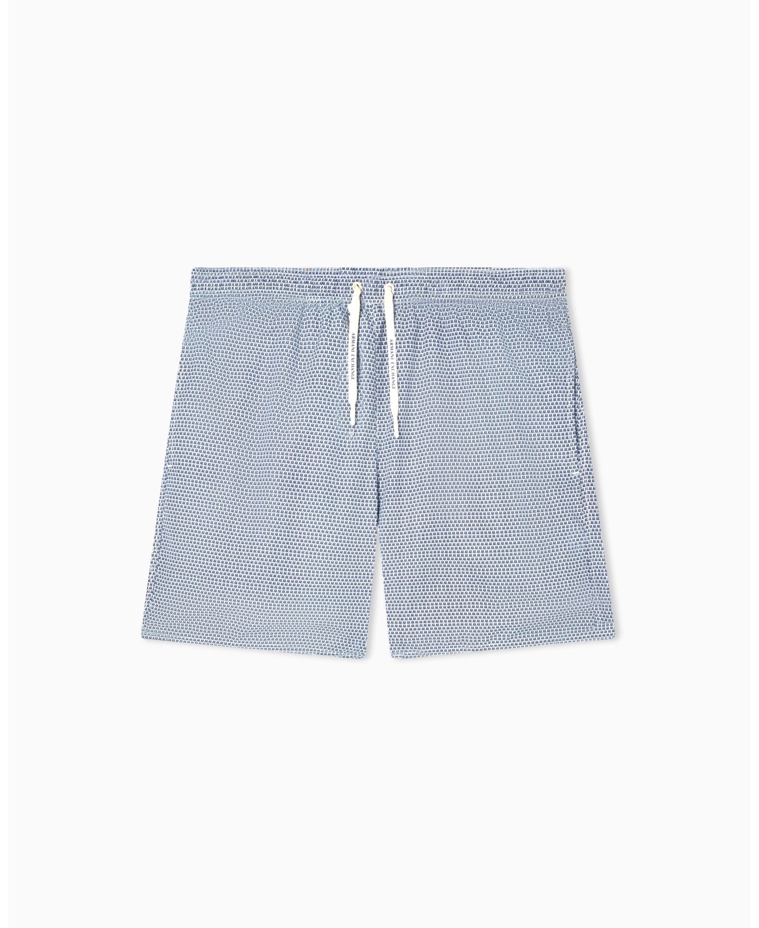 Men's Allover Mini Logo Swim Trunk