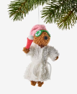 Beauty Boom Felt Spa Dog Ornament