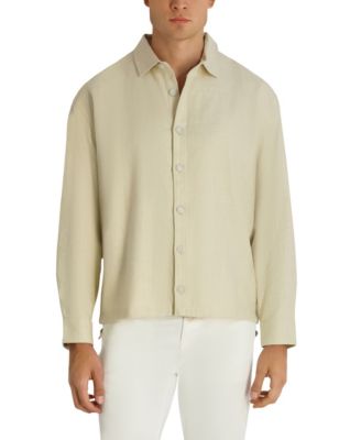 Men's Regular-Fit Oversized Shirt Jacket