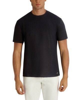 Men's Textured Short-Sleeve Crewneck T-Shirt