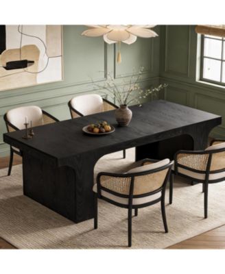 Large Dining Table for 6-8 People, 70.9" Long Wooden Kitchen Dinner Table