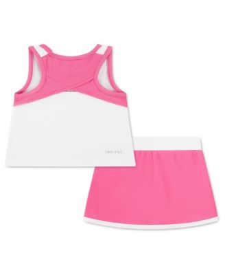 Baby Girls' Sleeveless Tank Top and Skirt, 2-Piece Set