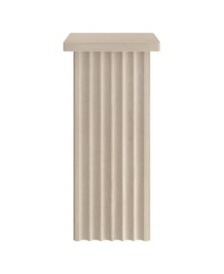 Bourne 10.75" Wide Square Fluted Side Table