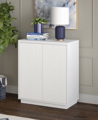 Alston 28" Wide Rectangular Fluted Accent Cabinet