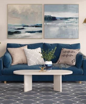 Alma 48" Wide Oval Coffee Table