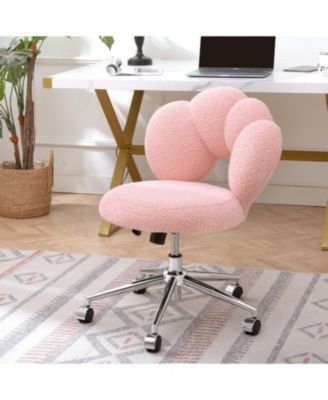 Teddy Fabric Swivel Office Chair with Adjustable Height