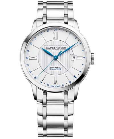 Baume & Mercier Men's Swiss Automatic Classima Stainless Steel Bracelet Watch 40mm M0A10273