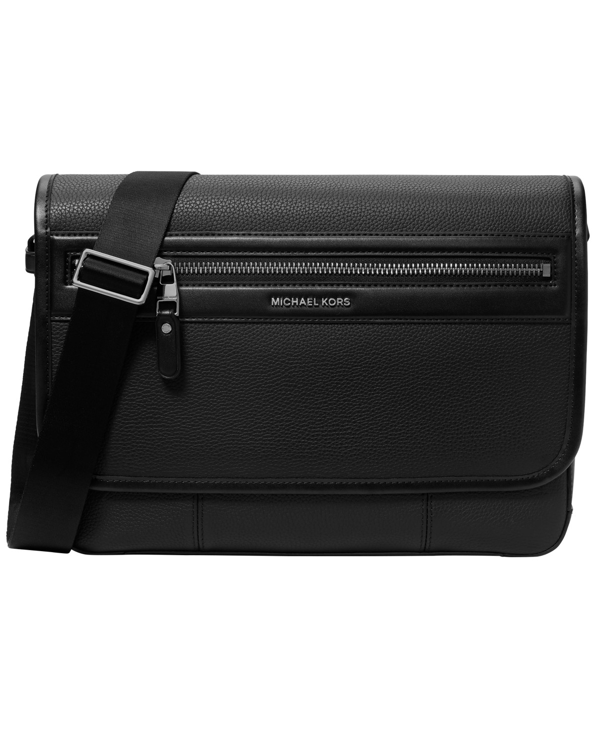 Мужские сумки Michael Kors Men's Leather Flight Messenger Bag — фото 1