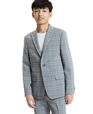 Boys' 8-20 Button Front Jacket and Pants, 2-Piece Set