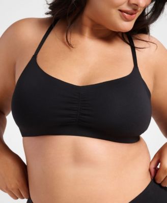 Women's Cotton No-Show V-Scoop Bra