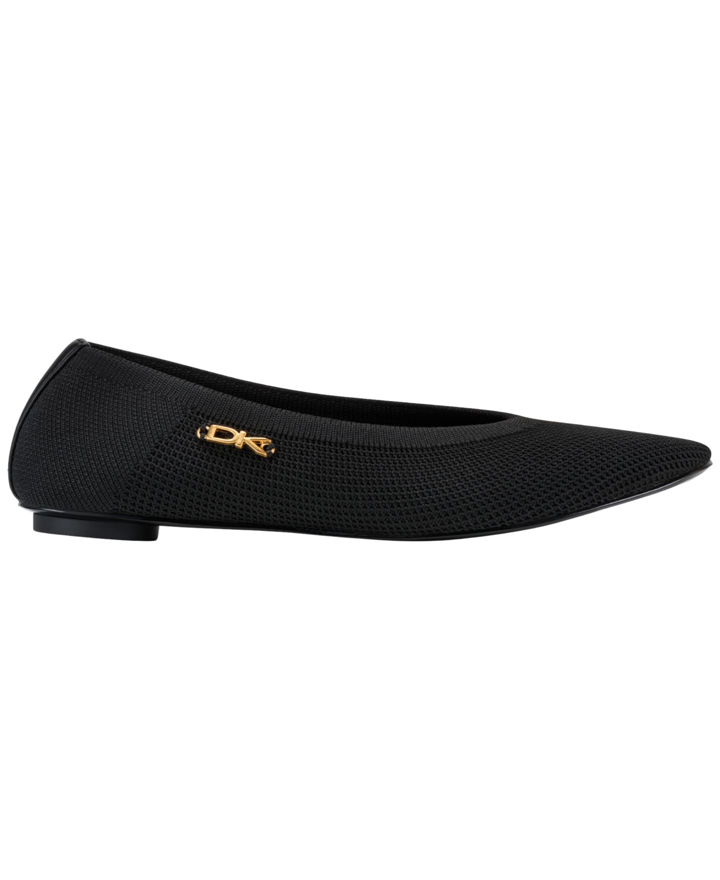 Женские балетки Donna Karan New York Avery, цвет: Чёрный вязаный — фото 2