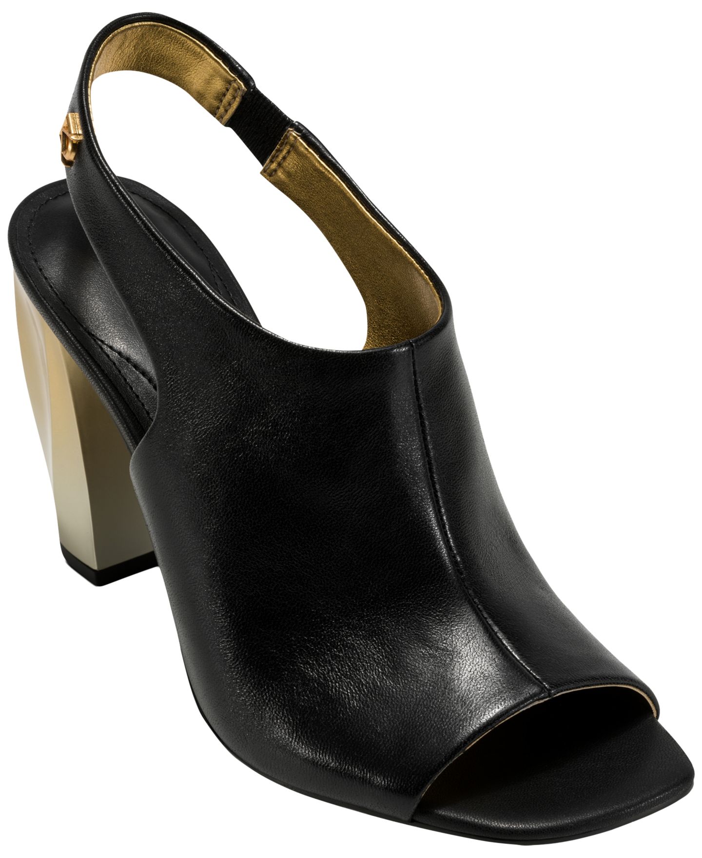 Женские сандалии Donna Karan New York Brietta Peep Toe Slingback, цвет: Чёрный — фото 1