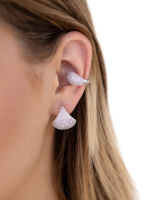 Pave Cuff Earrings