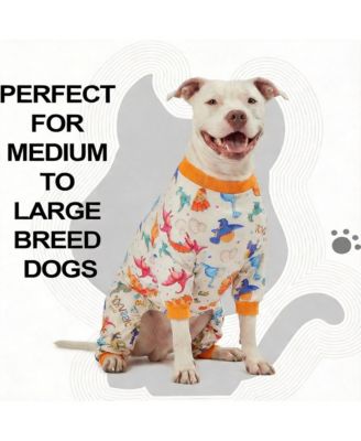 Cotton Polyester Calming Dog Onesie for All Seasons - Stress Relief, Comfort, and Easy Care