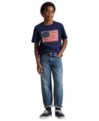 Boys' 8-20 Flag Cotton Jersey Tee
