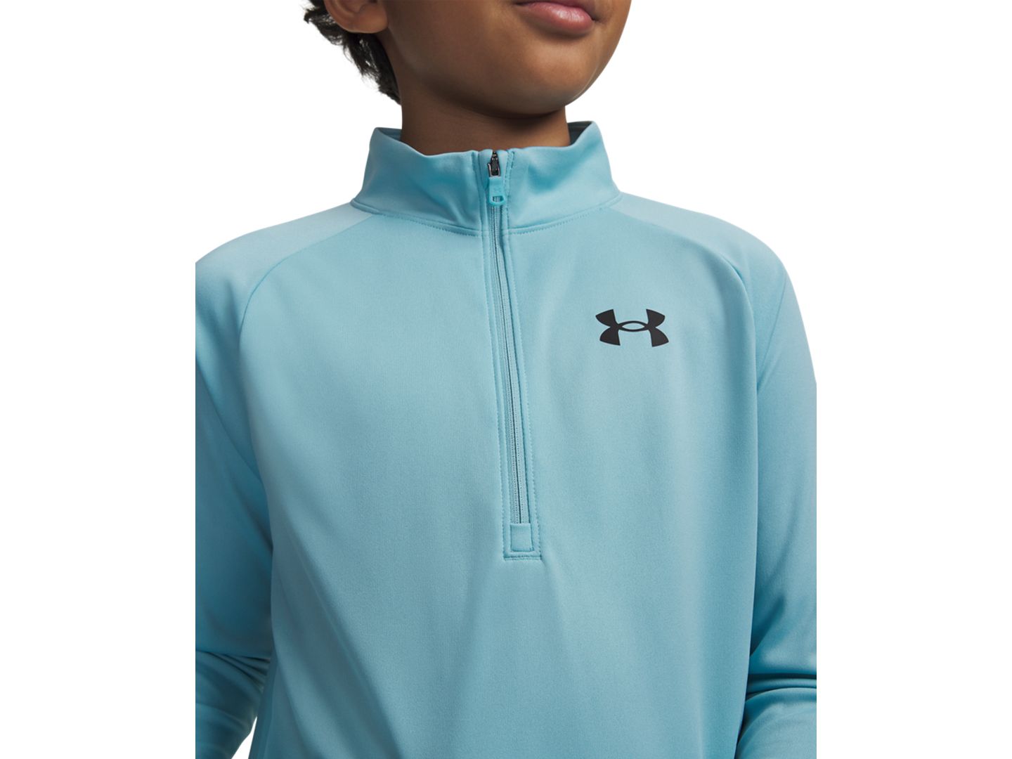Куртка Under Armour Tech Half-Zip Jacket для мальчиков, цвет: Синий мглистый — фото 2