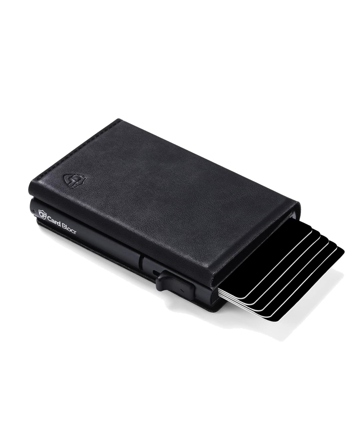 Men's Card Blocr Slim RFID Blocking Credit Card Wallet Black PU Leather