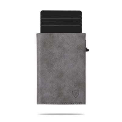 Men's Card Block Wallet RFID Blocking Credit Card Holder PU Leather