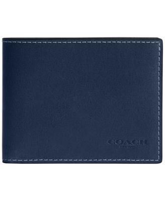 Men's Slim Billfold Natural Full-Grain Leather Wallet